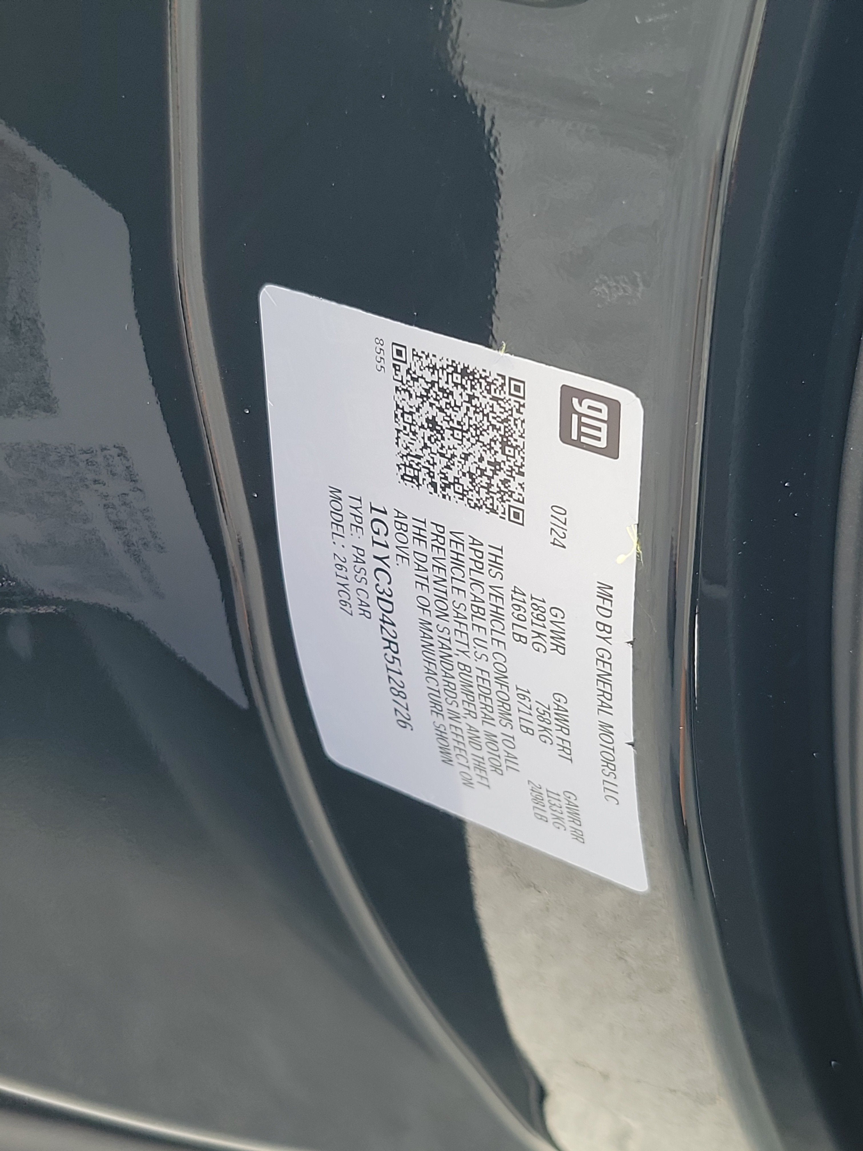 2024 Chevrolet Corvette Stingray 3LT