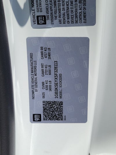 2025 Chevrolet Silverado 3500 HD Chassis Cab Work Truck