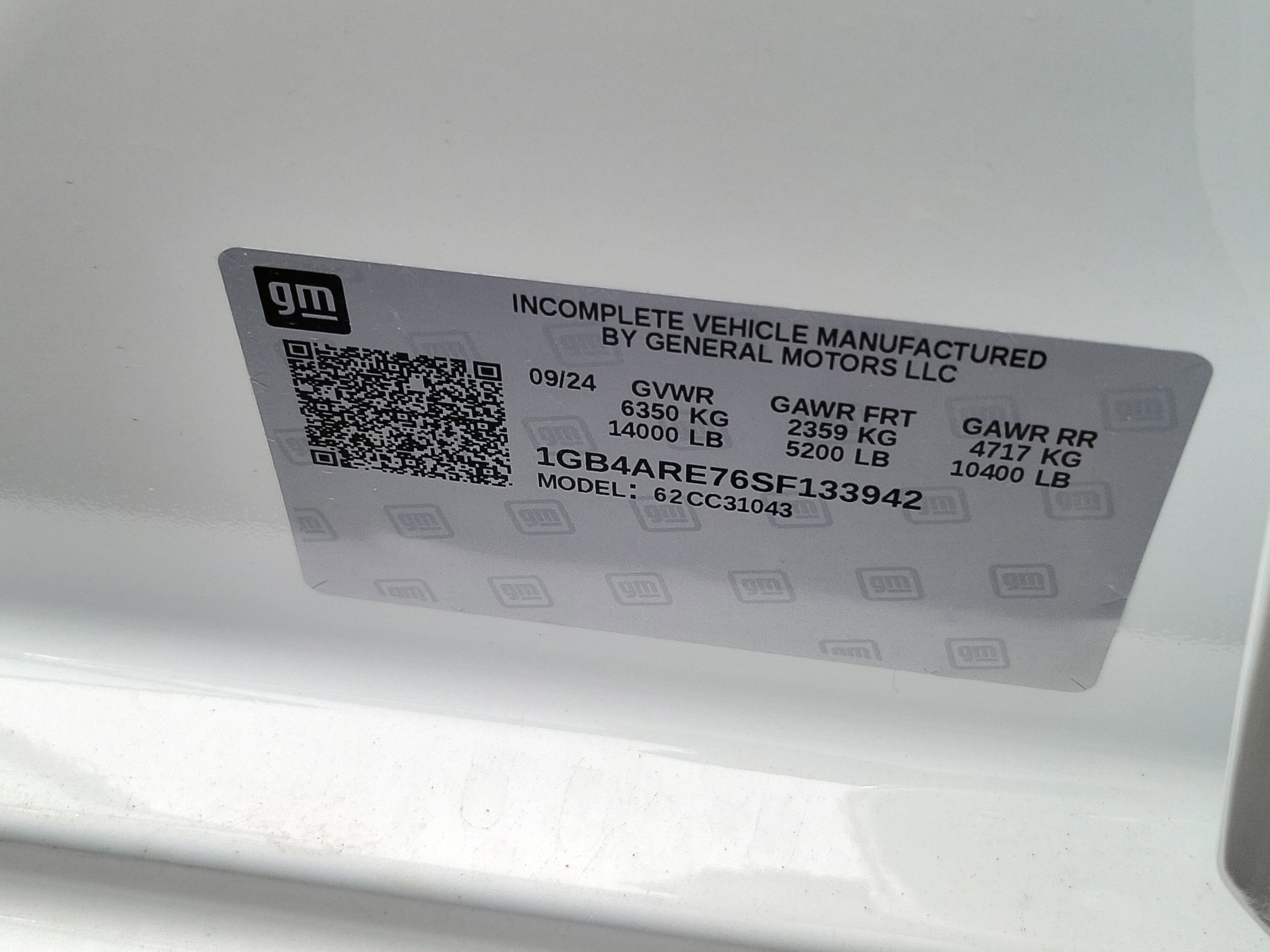 2025 Chevrolet Silverado 3500 HD Chassis Cab Work Truck