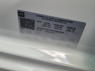 2025 Chevrolet Silverado 3500 HD Chassis Cab Work Truck