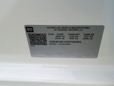 2025 Chevrolet Silverado 3500 HD Chassis Cab Work Truck