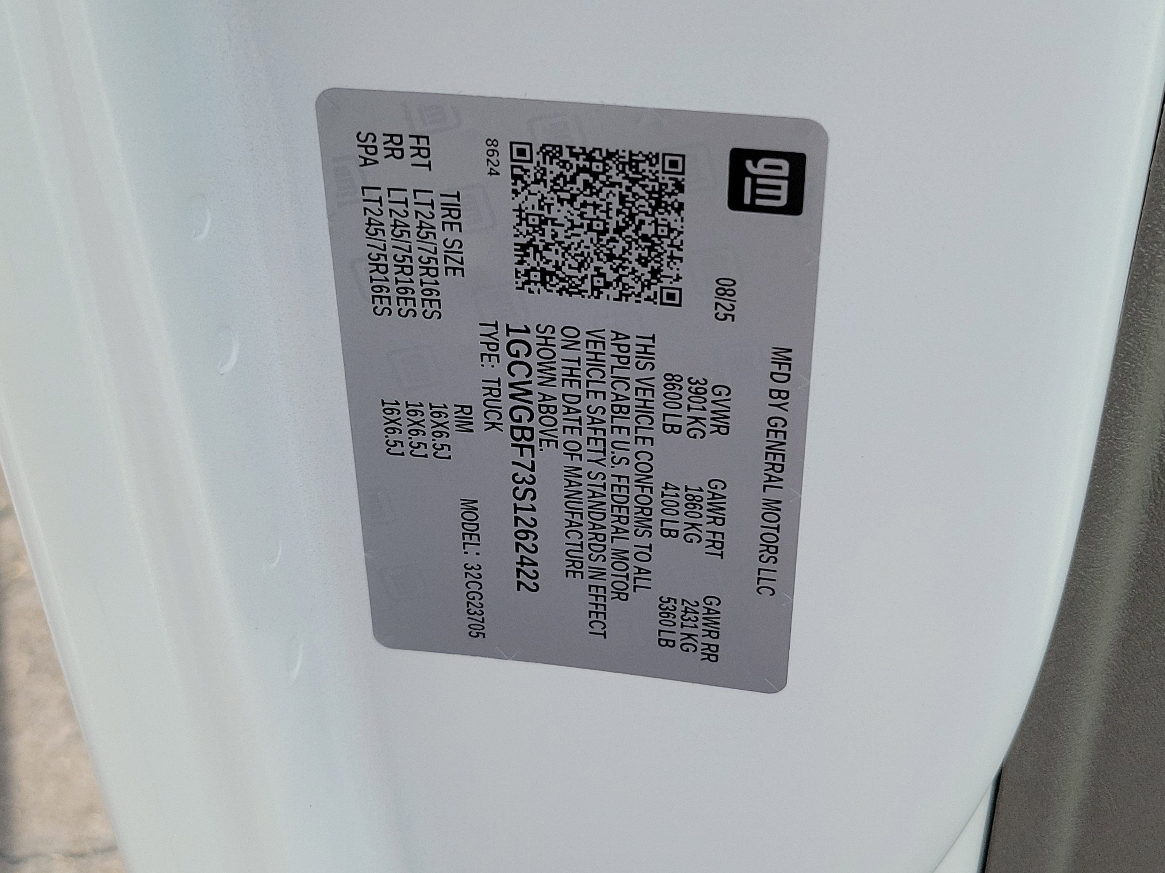 2025 Chevrolet Express Cargo 2500 WT