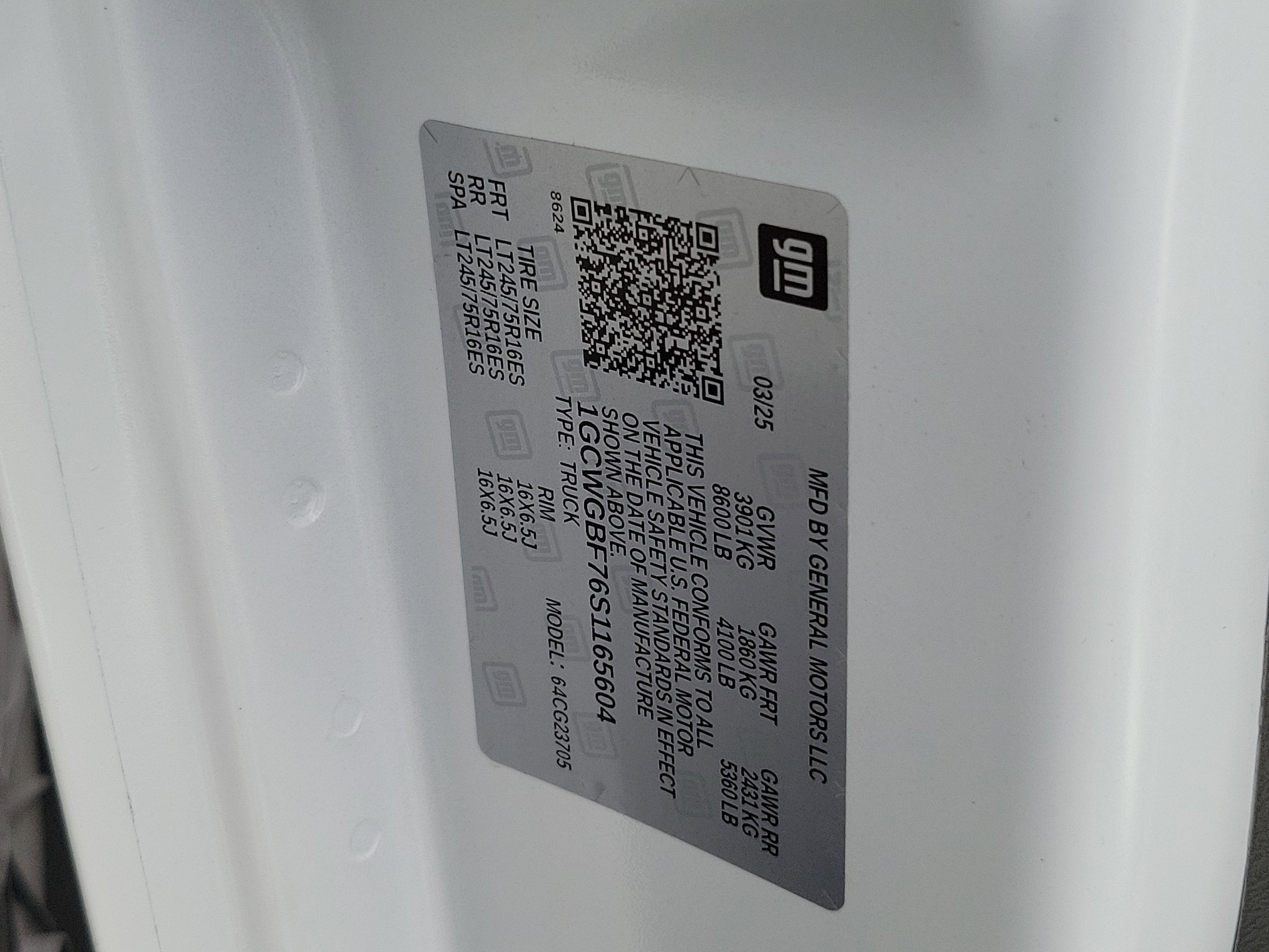 2025 Chevrolet Express Cargo 2500 WT