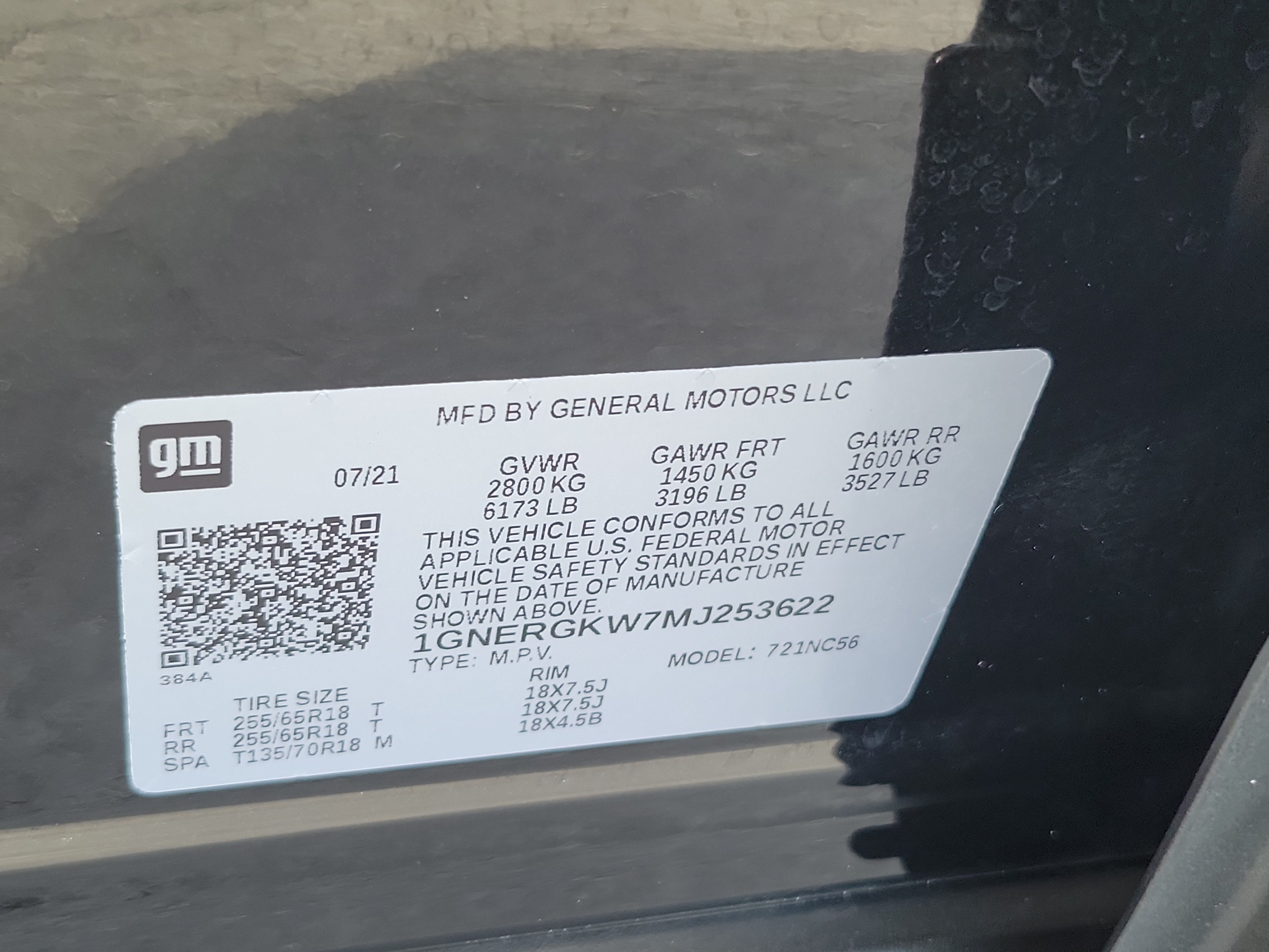 2021 Chevrolet Traverse LT Cloth