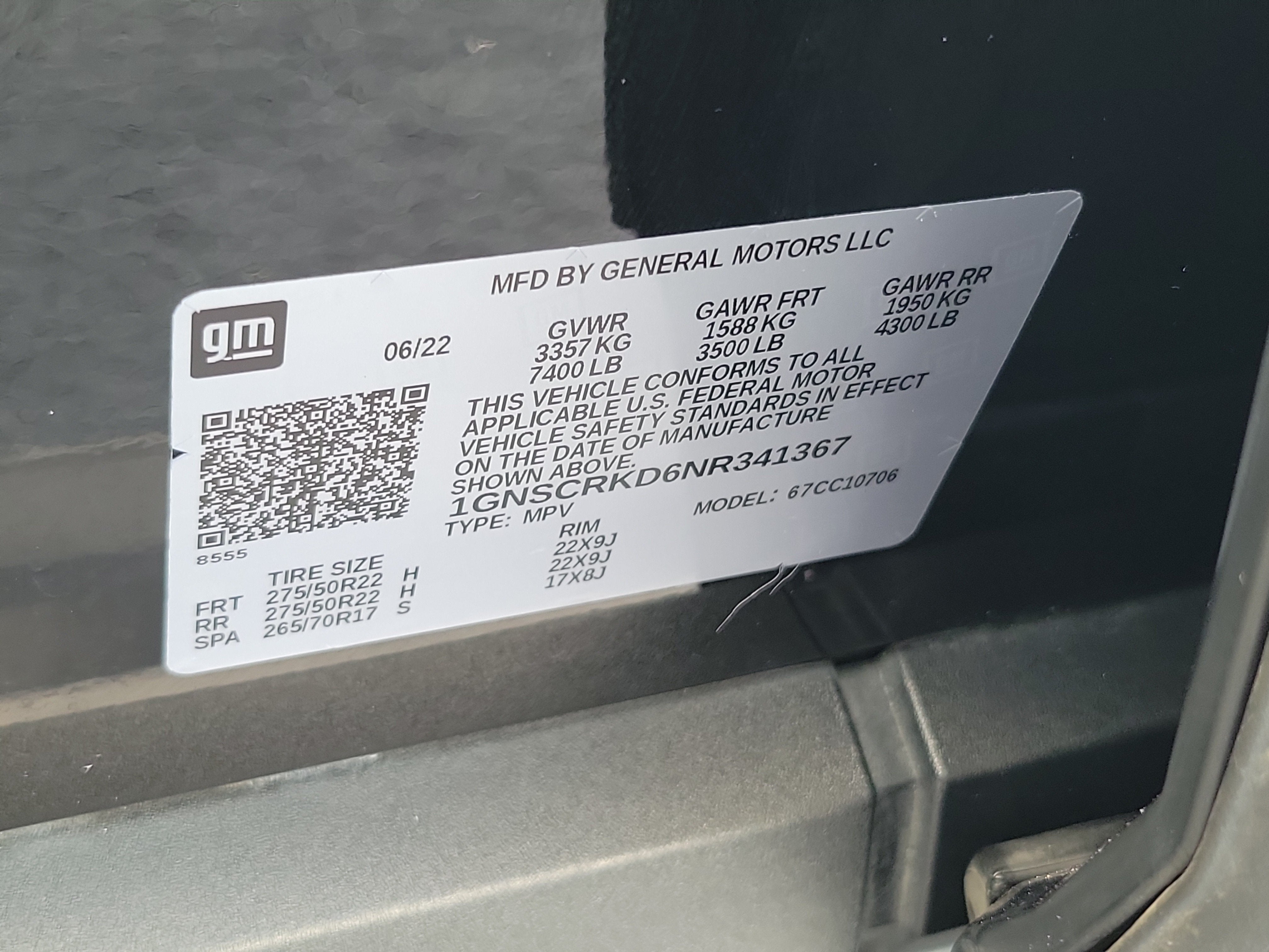 2022 Chevrolet Tahoe RST