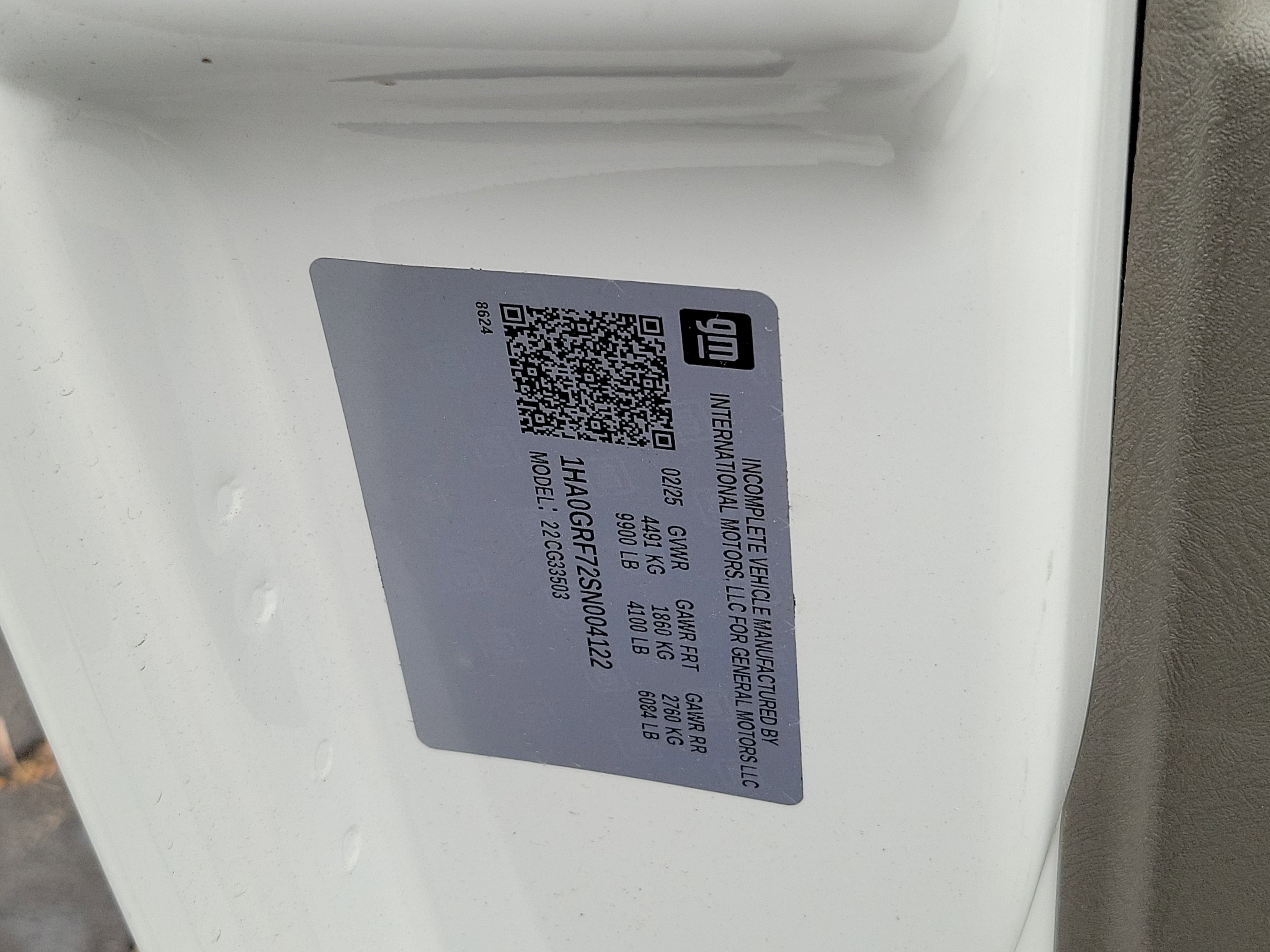 2025 Chevrolet Express Cutaway 3500 1WT