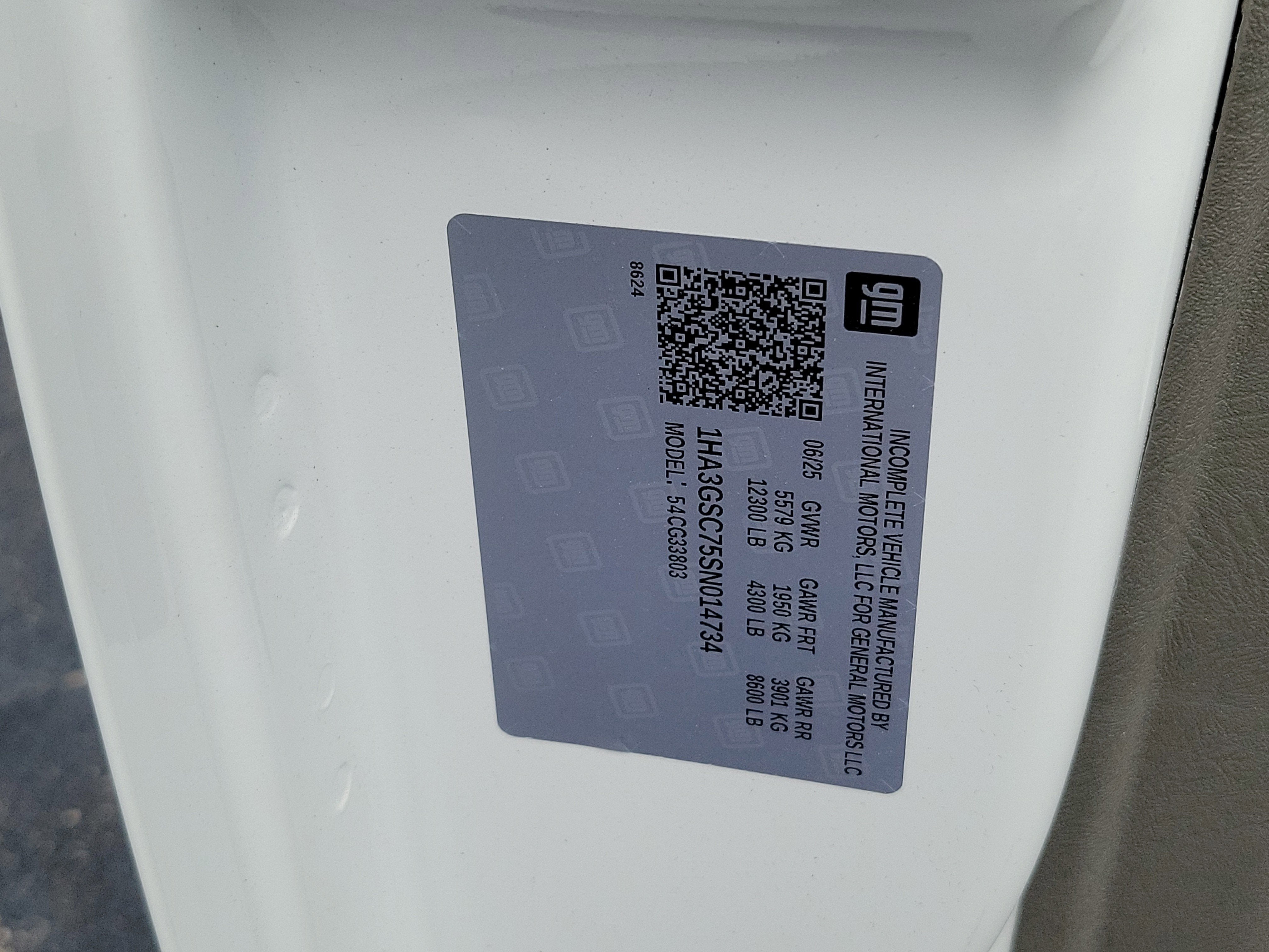 2025 Chevrolet Express Cutaway 3500 1WT