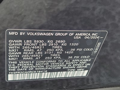 2024 Volkswagen Atlas 2.0T SEL Premium R-Line