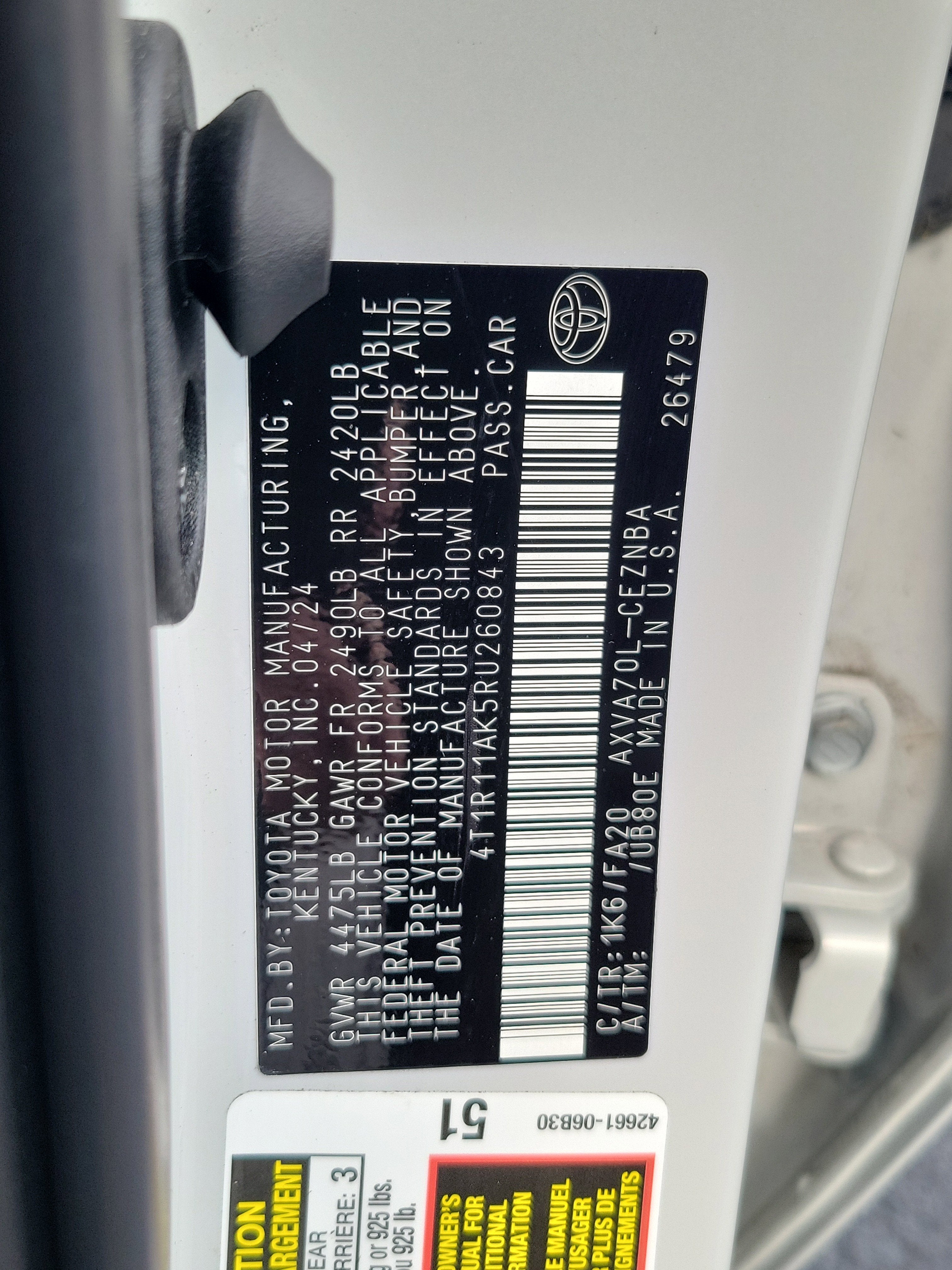 2024 Toyota Camry LE