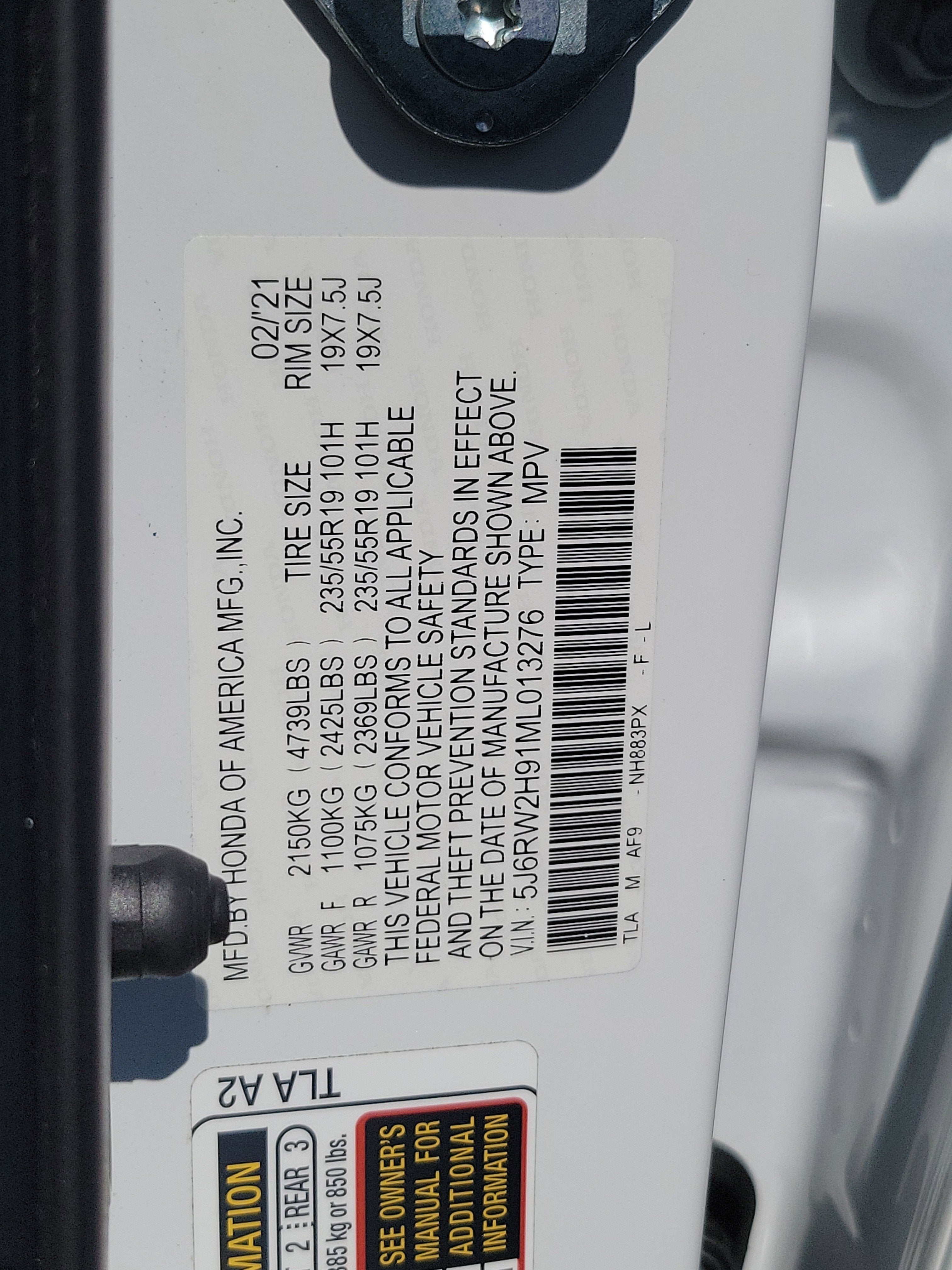 2021 Honda CR-V Touring