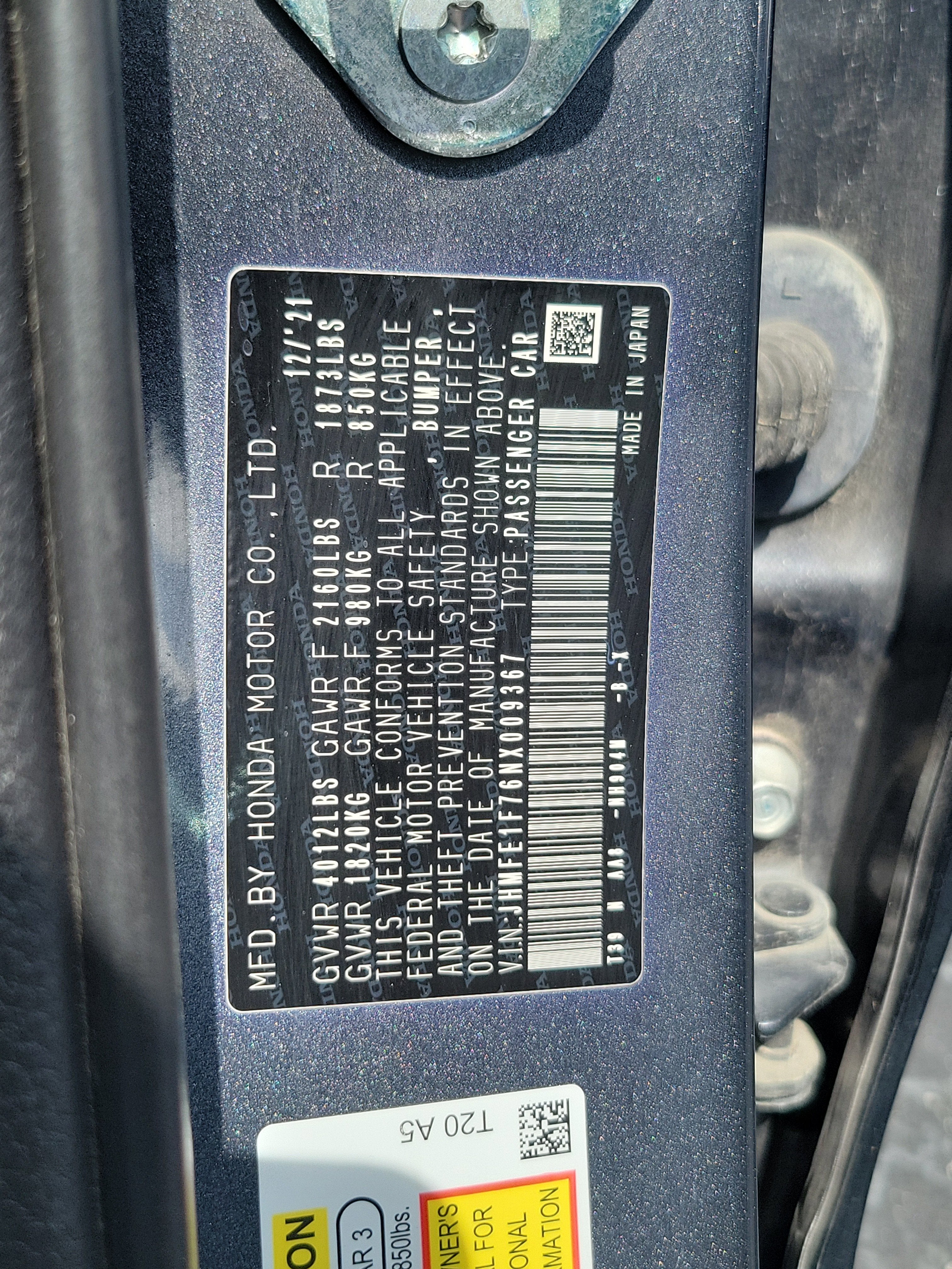 2022 Honda Civic Sedan EX