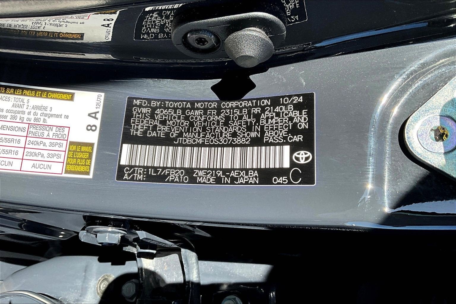 2025 Toyota Corolla Hybrid LE