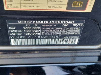 2013 Mercedes-Benz S-Class S 550