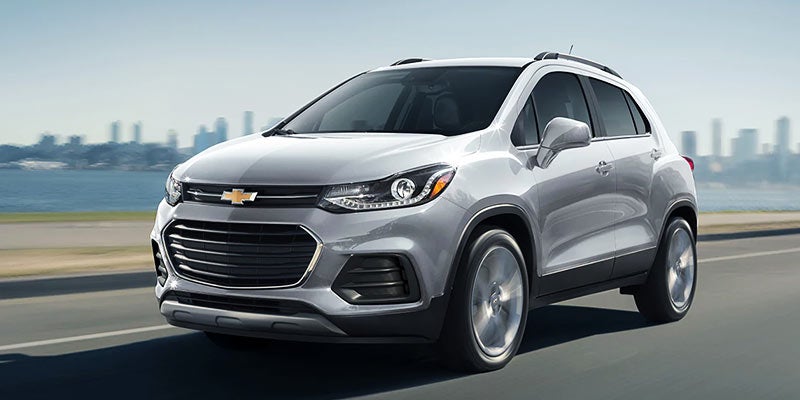 2021 Chevy Trax in motion on the road