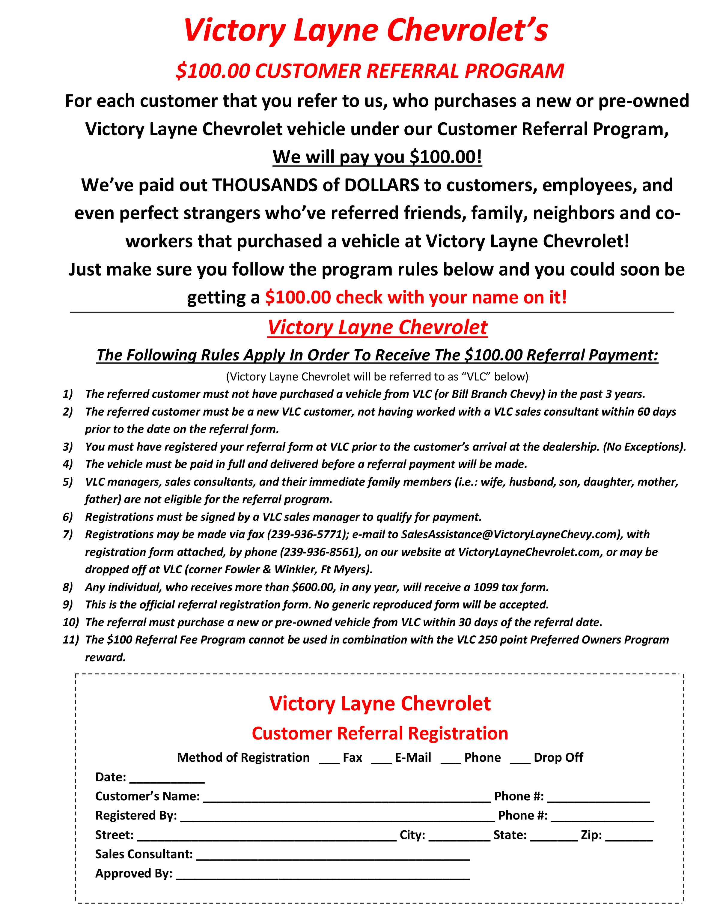 Customer Referral Program Image