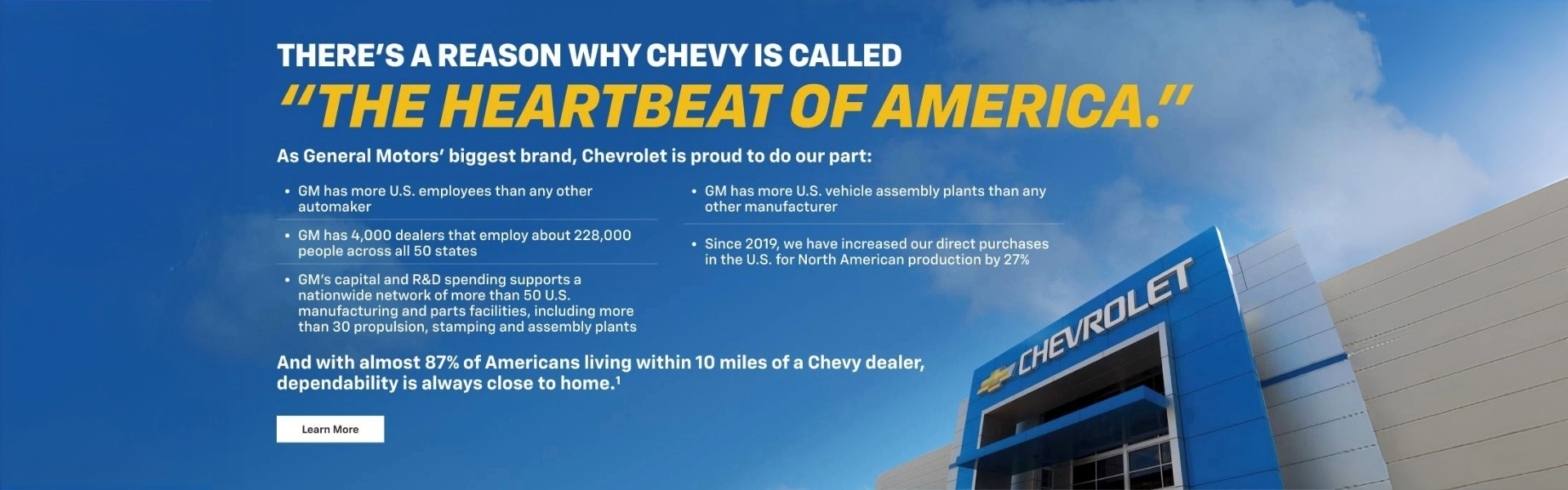 There's a reason why chevy is called "The heartbeat of Ameri